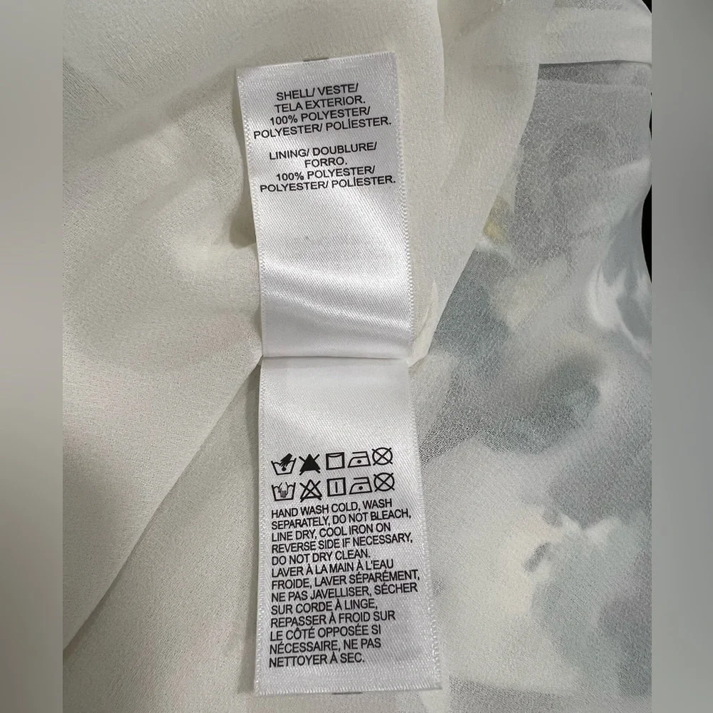 Lucky Brand Natalie Floral Slip Midi Dress in teal, green, white, size M - Picture 11 of 12